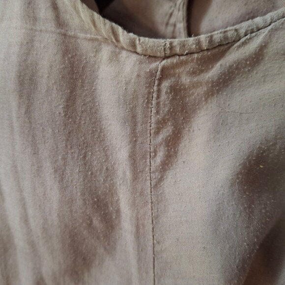 Pin Tuck Smock Dress Size M Cotton Batiste Lined Sleeveless Embroidered Light - Picture 14 of 15